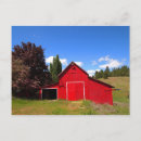 Search for red barns postcards Blue sky