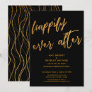 Search for happily ever after wedding reception invitations Typography