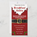 Search for breakfast with santa invitations Party