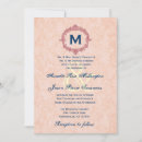 Search for navy and coral wedding invitations Vintage