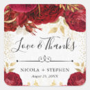 Search for red gold wedding stickers Floral
