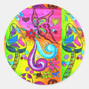 Search for psychedelic mushroom stickers Flower power