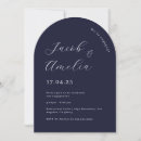 Search for navy engagement party invitations Modern