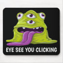 Search for green eyes mousepads Halloween