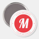 Search for plain red magnets Red and white