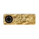 Search for gold logo return address labels Elegant