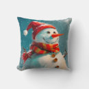 Search for snowman cushions Watercolor