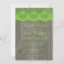 Search for wood and lace wedding invitations Vintage