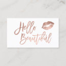 Search for hello beautiful business cards Rose gold