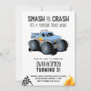 Search for blue monster truck postcards Party