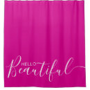 Search for hello beautiful shower curtains Typography
