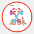 Search for giraffe christmas stickers Santa
