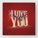 Search for valentines day clocks Red