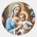 Search for holy mary stickers Baby jesus