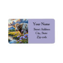 Search for longhorn return address labels Rustic