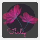 Search for neon flower stickers Black