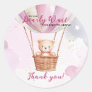 Search for watercolor hot air balloon stickers Pink
