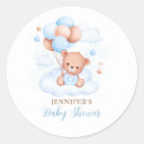 Search for blue balloons stickers Baby shower thank you