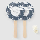 Search for navy blue wedding hand fans Botanical