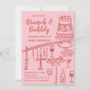 Search for brunch and bubbly birthday invitations Modern