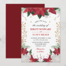 Search for poinsettia wedding invitations Red