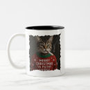 Search for funny cat christmas mugs Snow