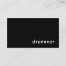 Search for drumming business cards Black and white