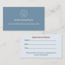 Search for dental appointment cards Dentist appointment reminder