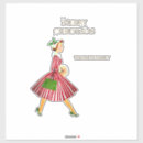 Search for retro ladies stickers Lady