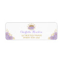 Search for royal purple return address labels Crown