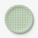Search for green plaid pattern plates Check