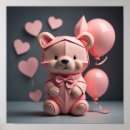 Search for bear pink posters Balloon