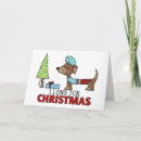 Search for long christmas cards Dachshund