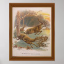 Search for buck and doe art Vintage
