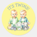 Search for cute baby boy twins stickers Twin baby shower
