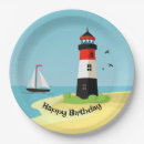 Search for lighthouse paper plates Beach