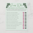 Search for daddy baby shower games Green