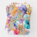 Search for cheetah gift wrap Watercolor