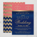 Search for navy and coral wedding invitations Beautiful