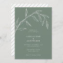 Search for modern botanical wedding invitations Leaves