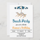 Search for beach chair invitations Umbrella