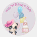 Search for pink panda stickers Birthday