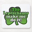 Search for leprechaun mousepads Irish