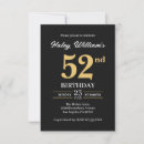 Search for 52nd birthday invitations Elegant