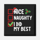 Search for naughty magnets Santa
