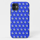 Search for evil eye pattern iphone cases Blue