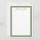 Search for dark green thank you cards Simple