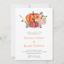 Search for white pumpkin wedding invitations Rustic