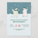 Search for polar bear birthday invitations Snow