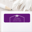 Search for purple graduation return address labels Minimalist
